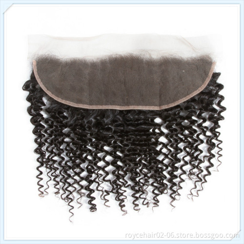 30 32 34 36 Inch High Quality Raw Virgin Peruvian Kinky Curly Human Hair Weaves with Lace Frontal Closure